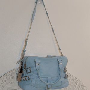 ASH, Roxy Tumbler Lambskin Leather Satchel, NEW